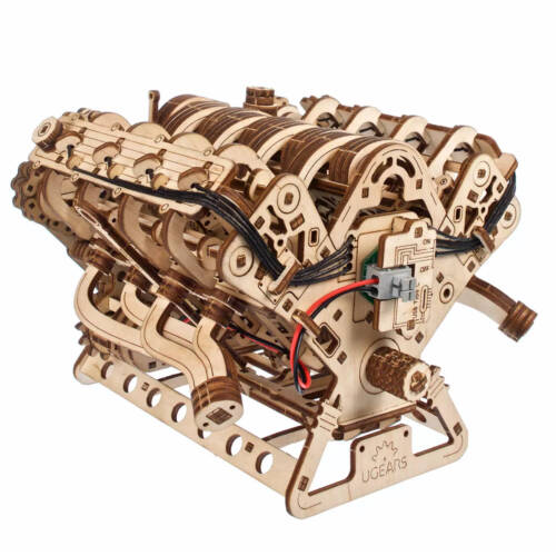 Ludibrium-UGEARS 70264 - V8 Motor - 3D Holzbausätze